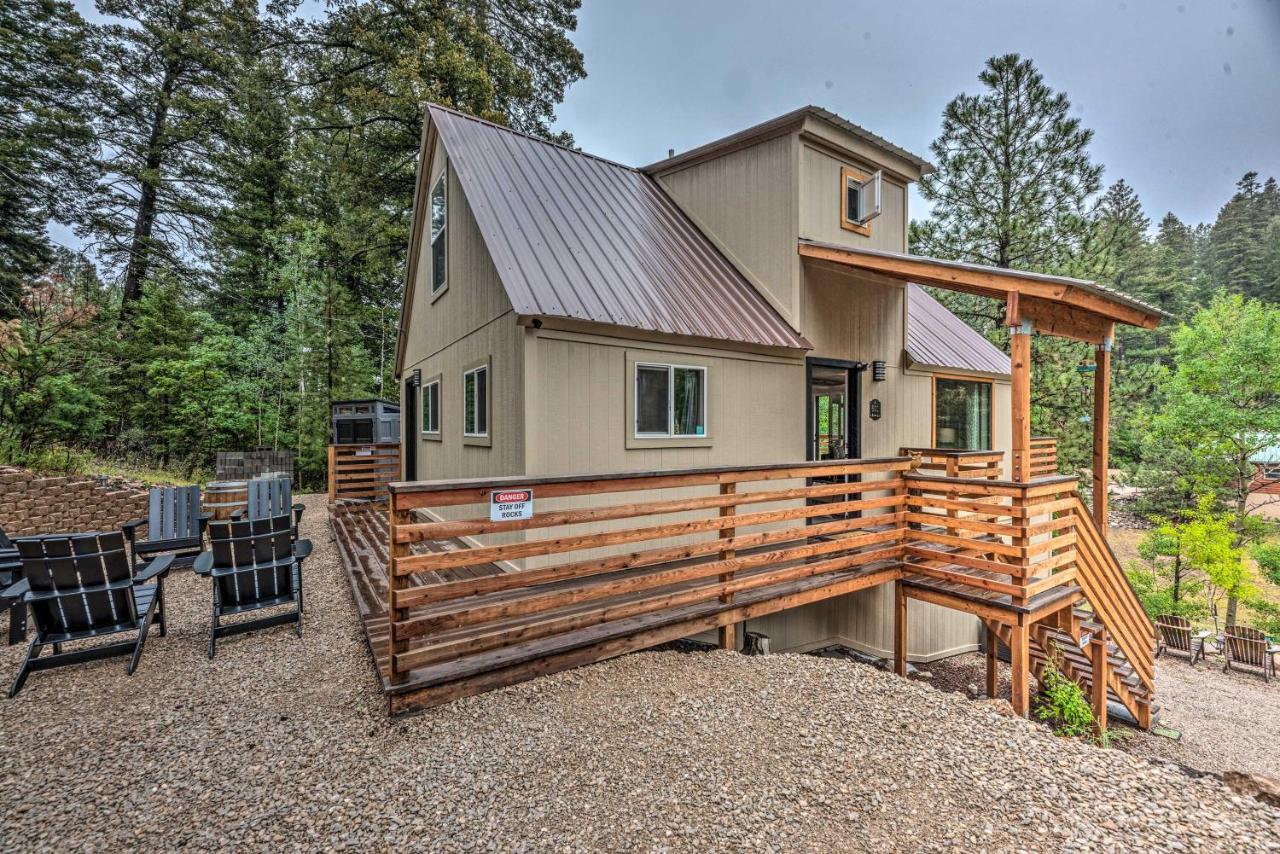 On The Rocks - A Modern Home With Decks And Views Cloudcroft Exteriér fotografie